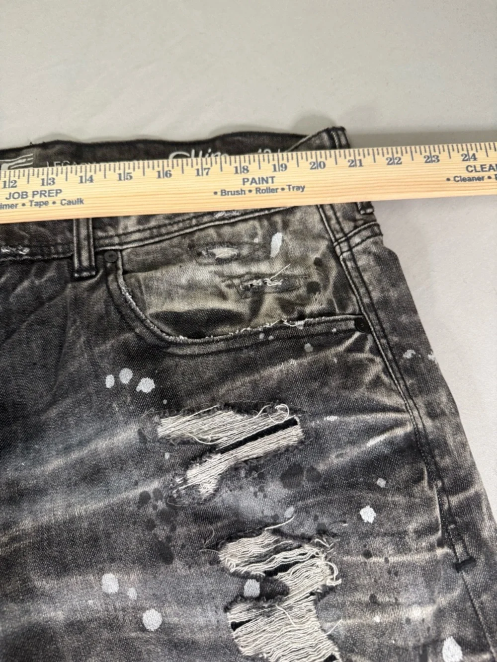 Jordan Craig Collins Jeans 42x32 Distressed Paint Splatter‎ Y2K Grunge